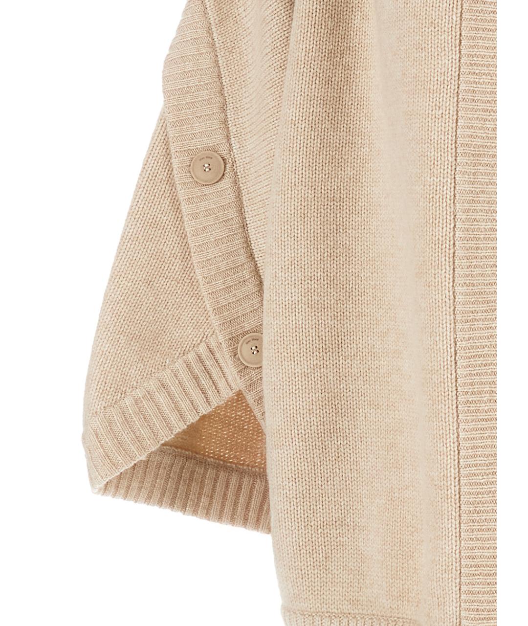 MAX MARA Бежевый шерстяной джемпер / свитер, фото 3