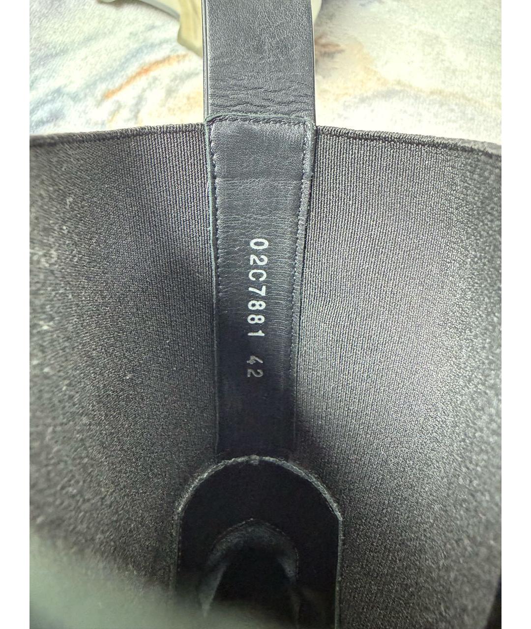 RICK OWENS Черные кожаные высокие ботинки, фото 6