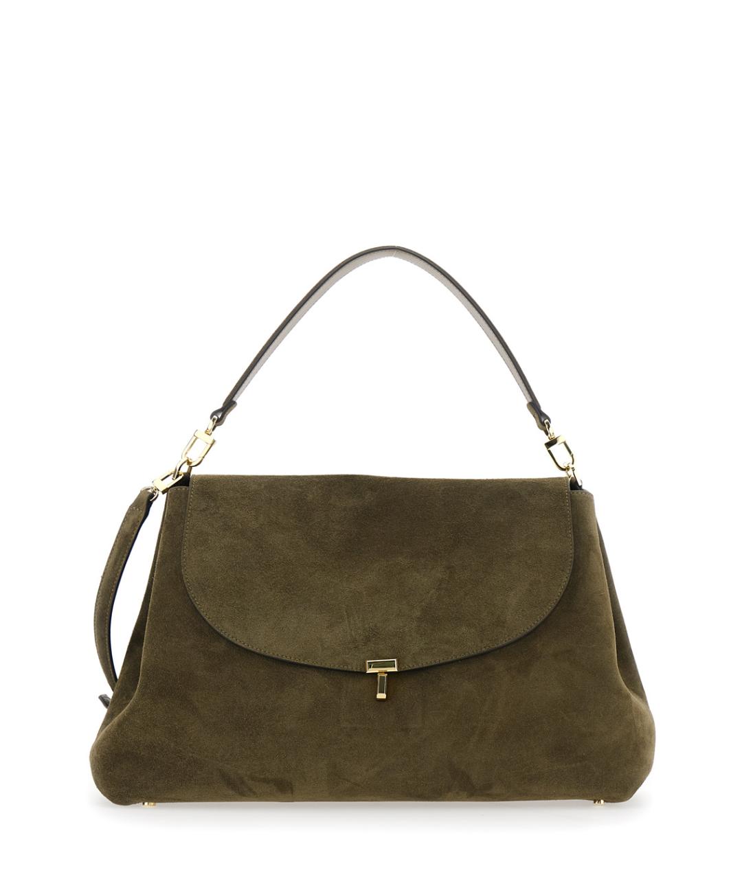 TOTEME Коричневая замшевая сумка через плечо, фото 1