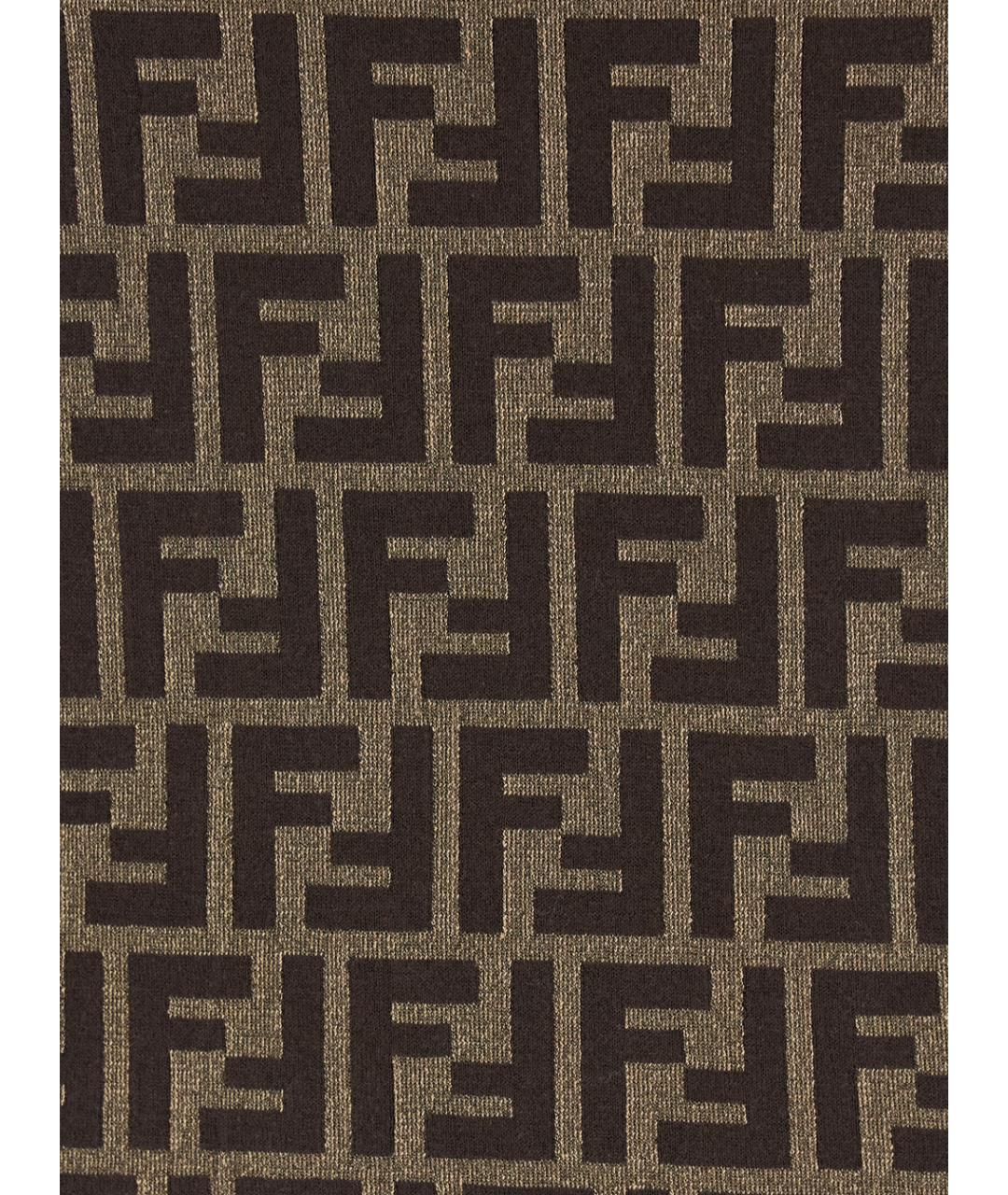 FENDI Коричневый хлопковый джемпер / свитер, фото 3