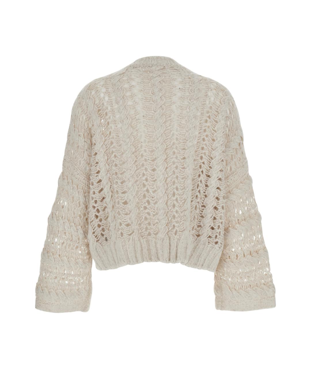 ANTONELLI Бежевый шерстяной джемпер / свитер, фото 2