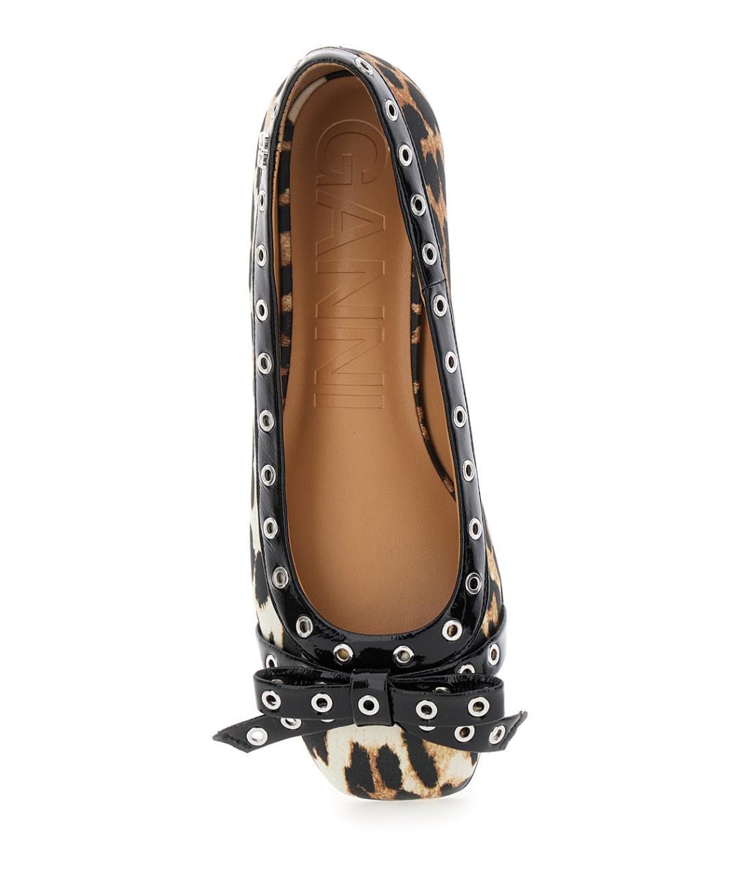 GANNI Мульти синтетические балетки, фото 4