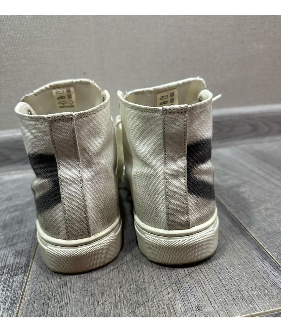 VIVIENNE WESTWOOD Белые текстильные кеды, фото 4