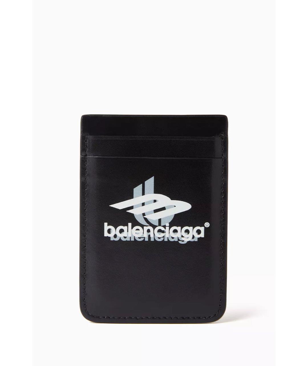 BALENCIAGA Черный кожаный кардхолдер, фото 6