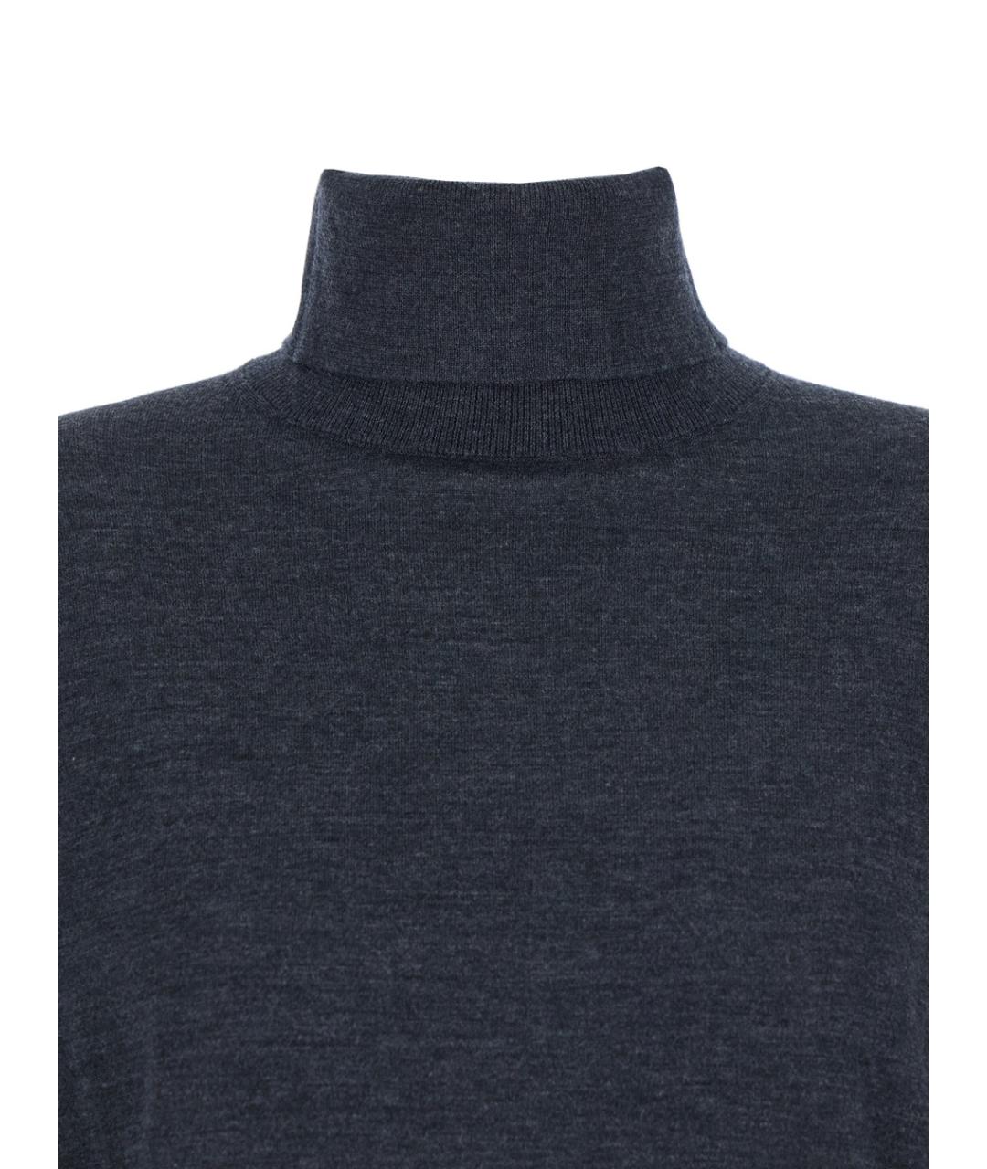 SEMICOUTURE Серый шерстяной джемпер / свитер, фото 3