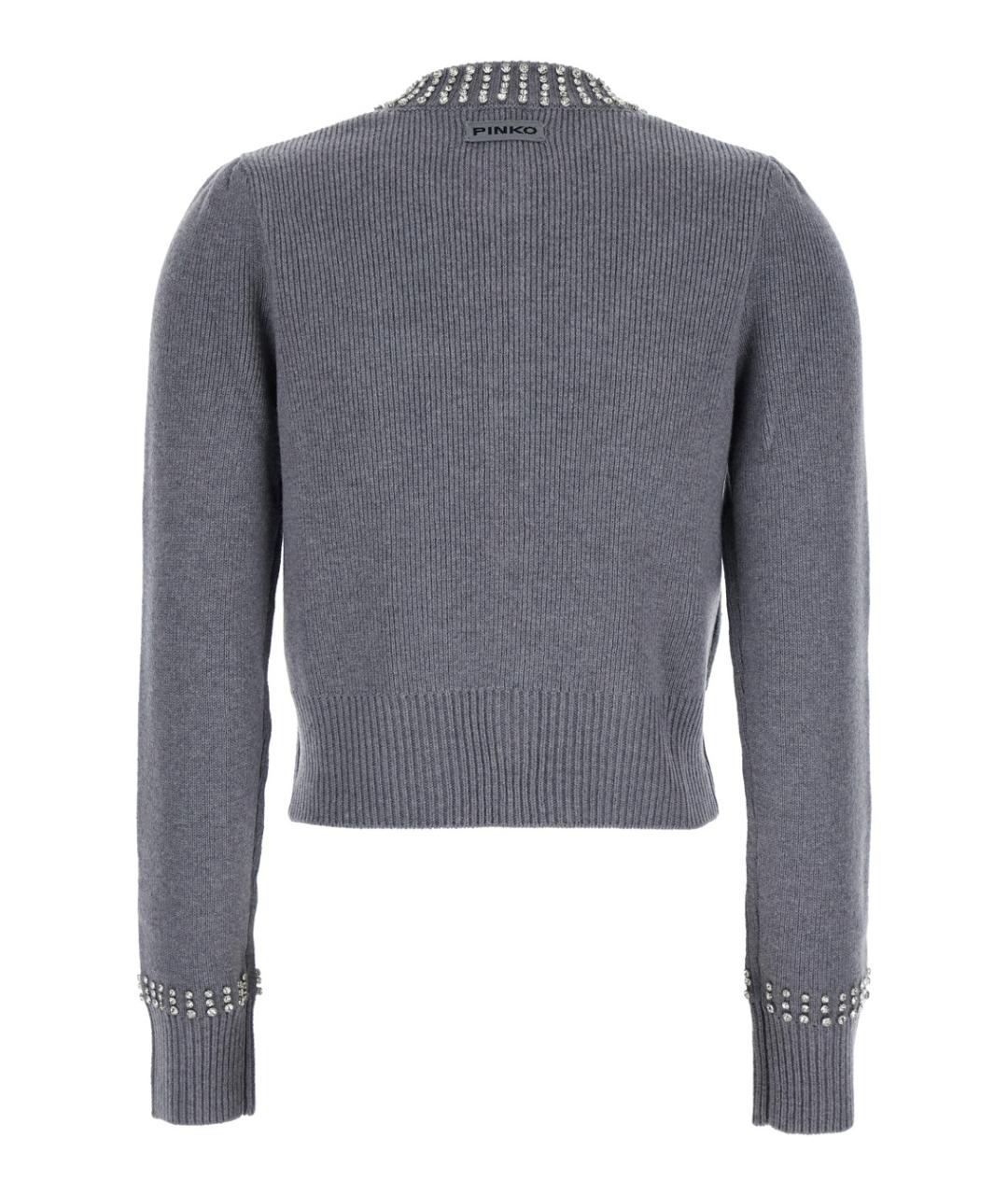 PINKO Серый кашемировый джемпер / свитер, фото 2