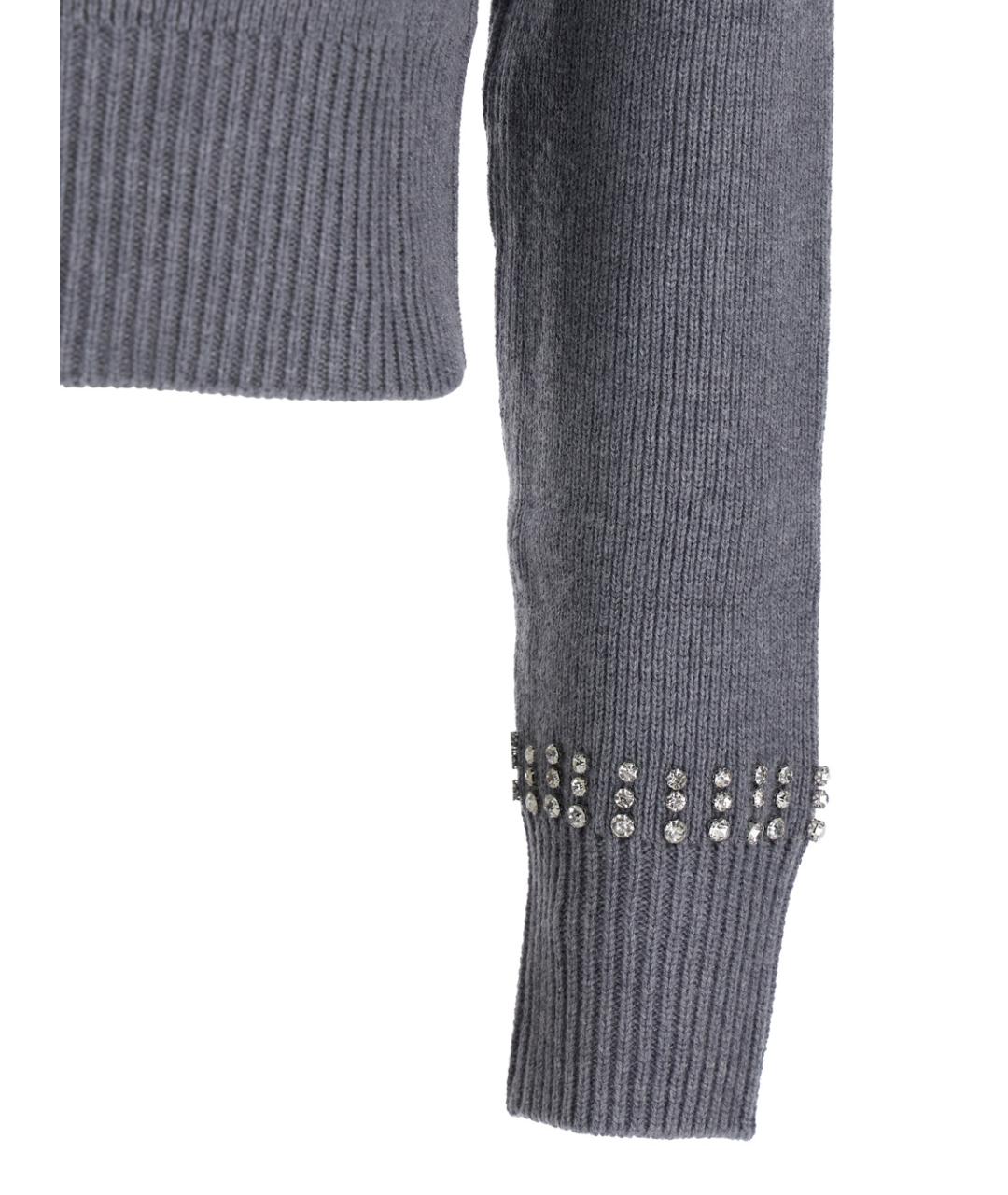 PINKO Серый кашемировый джемпер / свитер, фото 3