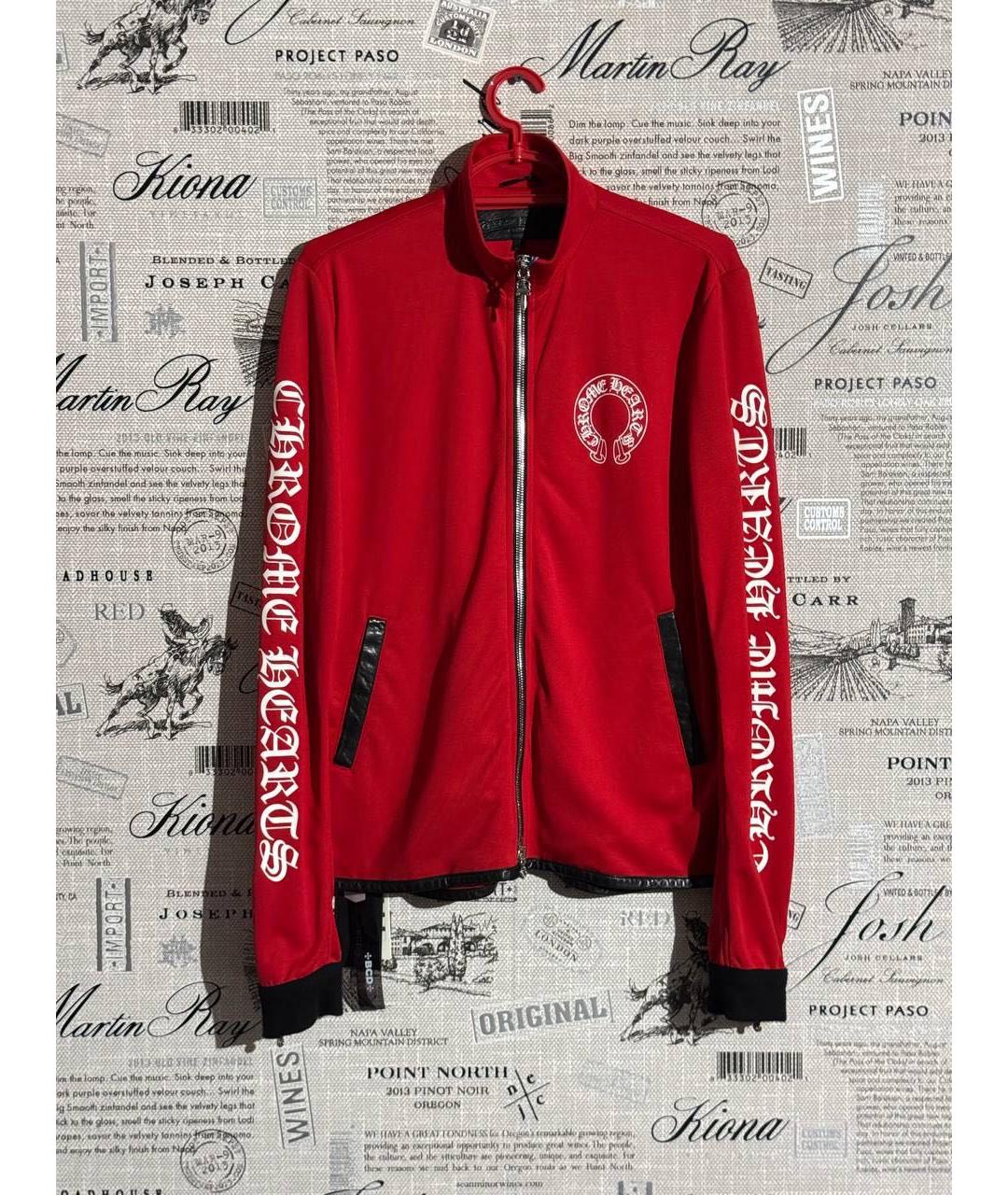 CHROME HEARTS Красная синтетическая куртка, фото 9