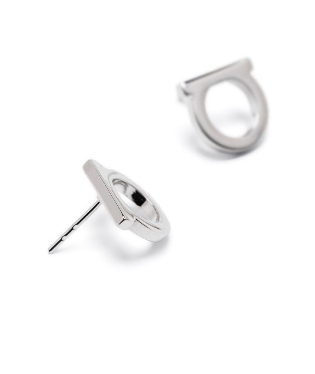 FERRAGAMO Серебряные металлические серьги, фото 2