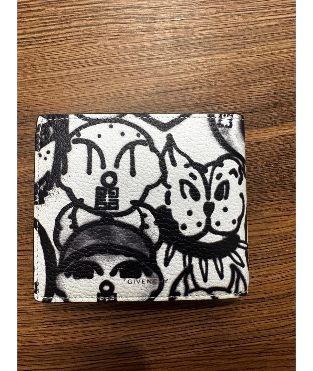 GIVENCHY Белый кожаный кошелек, фото 2