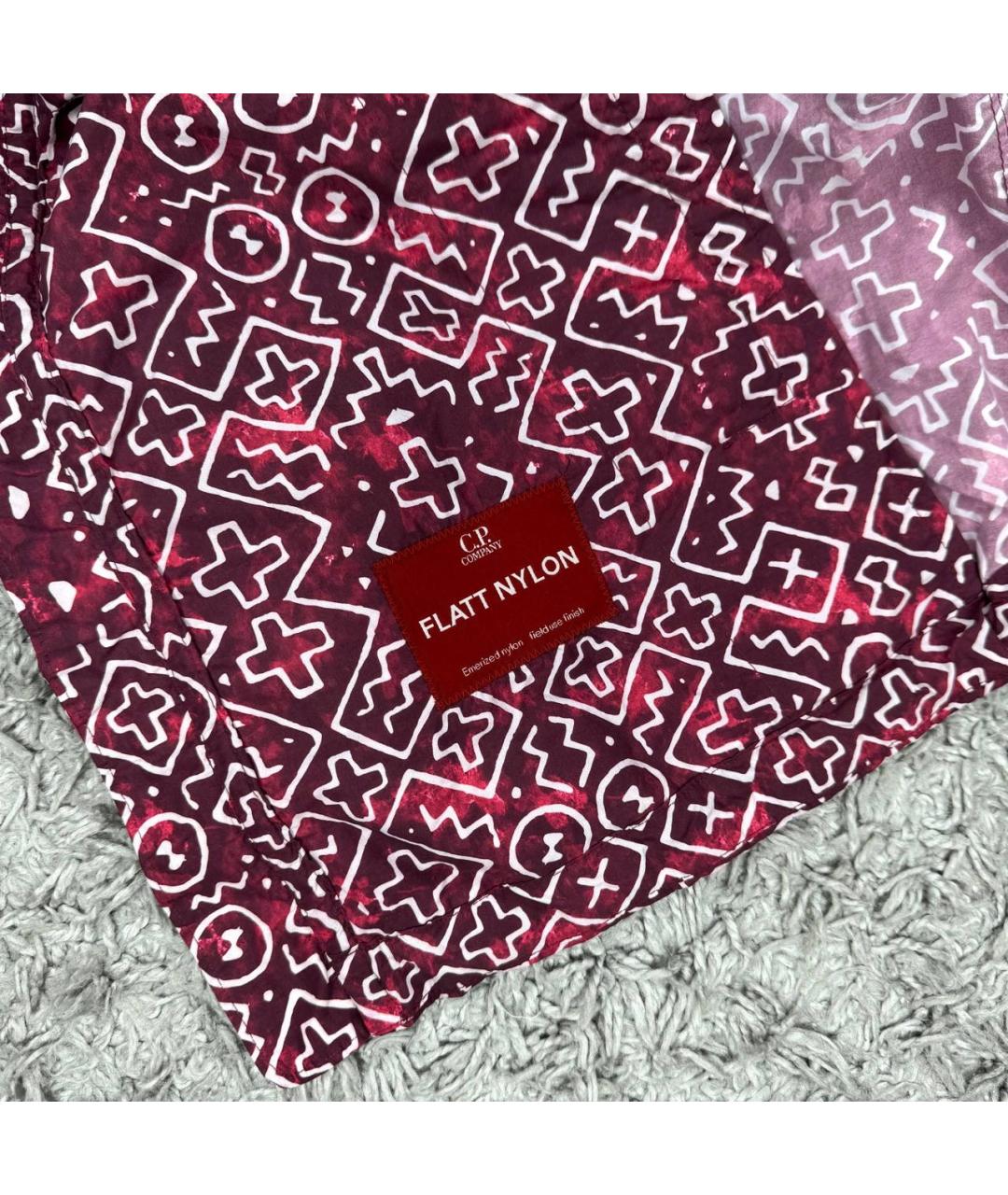 CP COMPANY Бордовая полиэстеровая куртка, фото 3