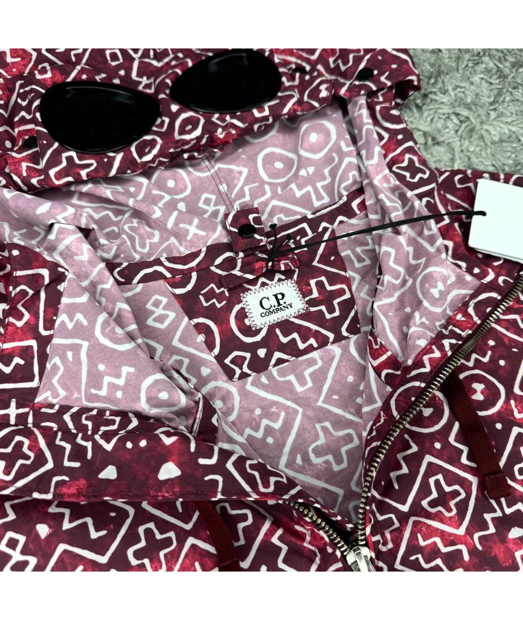 CP COMPANY Бордовая полиэстеровая куртка, фото 2