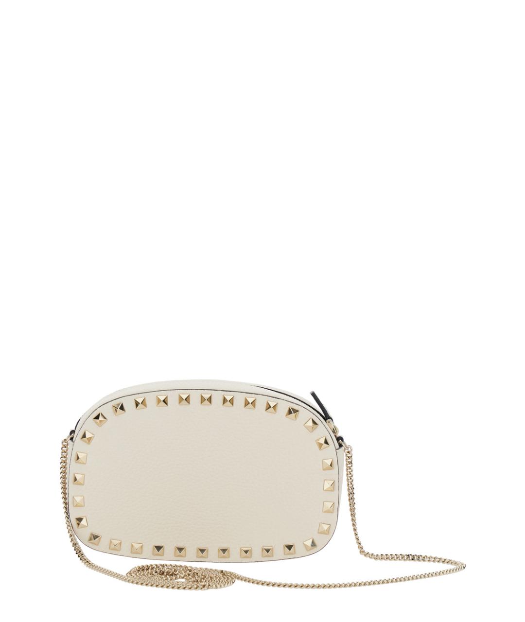 VALENTINO Белая кожаная сумка через плечо, фото 2