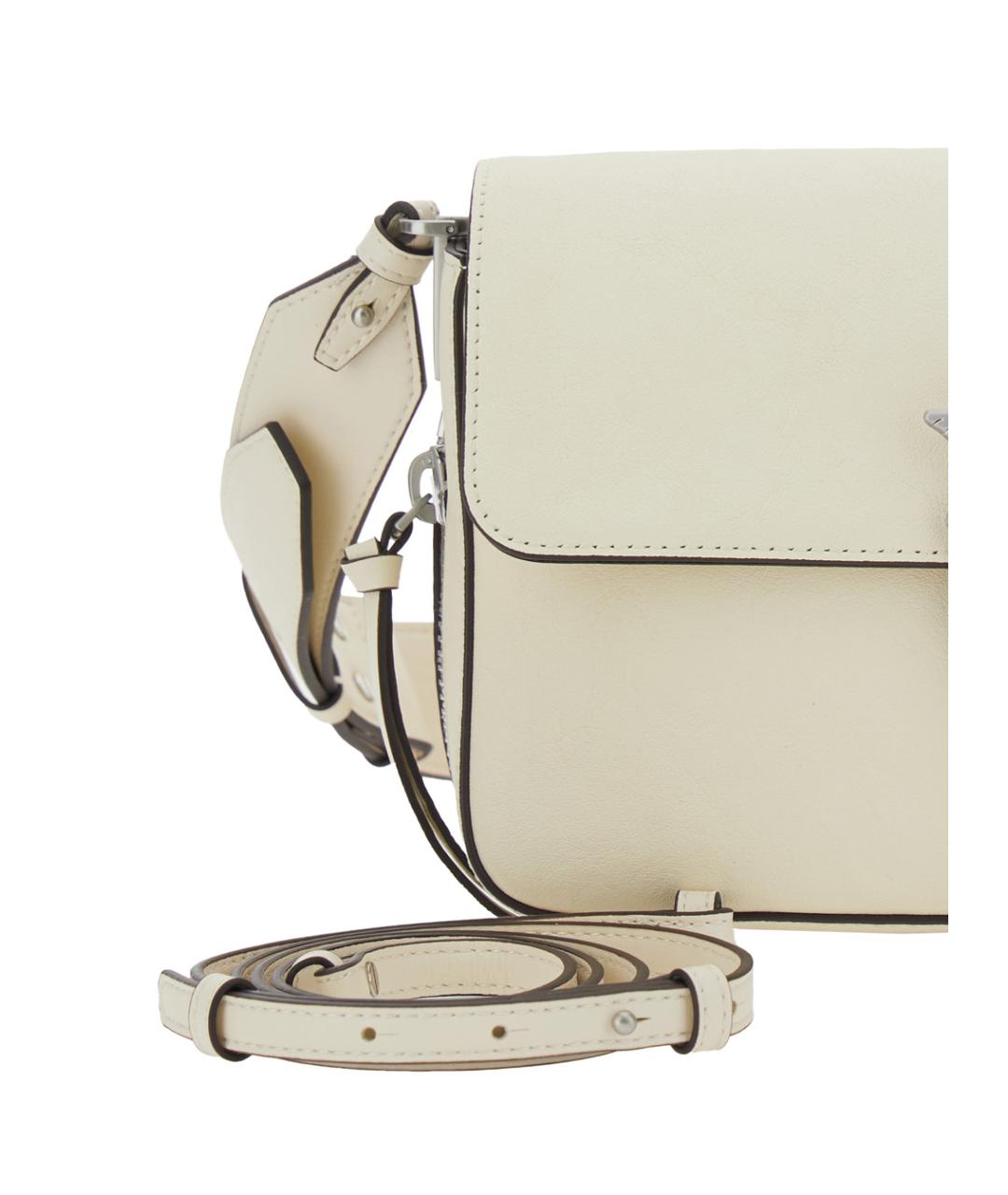PINKO Белая кожаная сумка через плечо, фото 3
