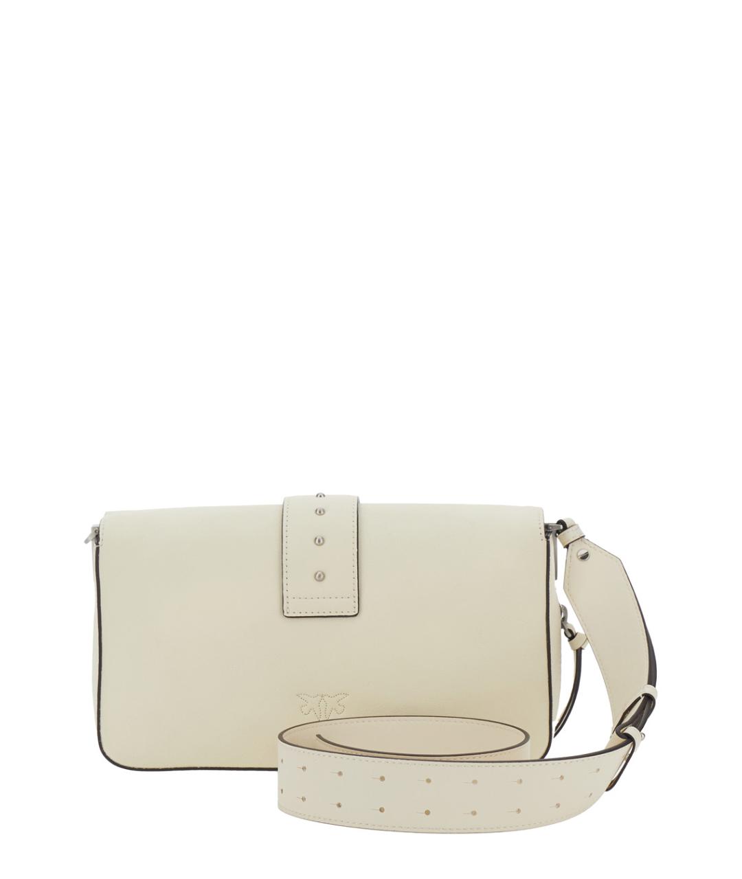 PINKO Белая кожаная сумка через плечо, фото 2