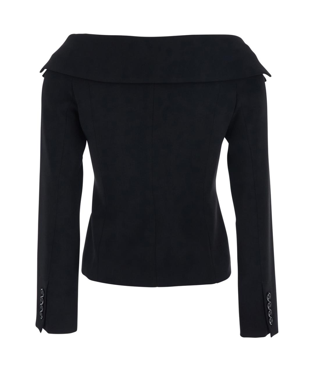 PINKO Черный полиэстеровый жакет/пиджак, фото 3