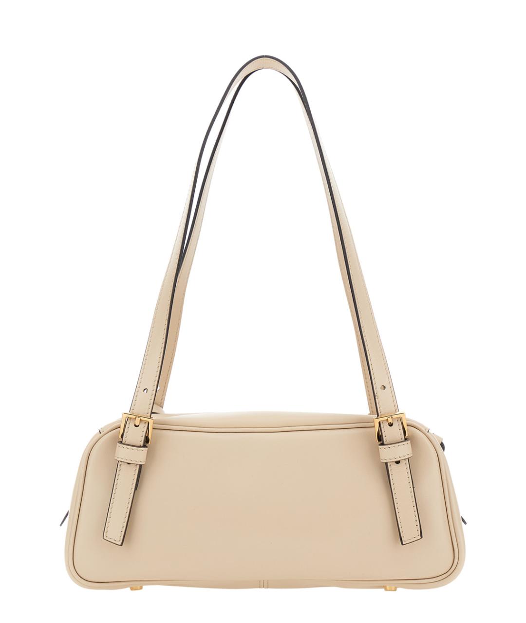 VERSACE Белая кожаная сумка через плечо, фото 2