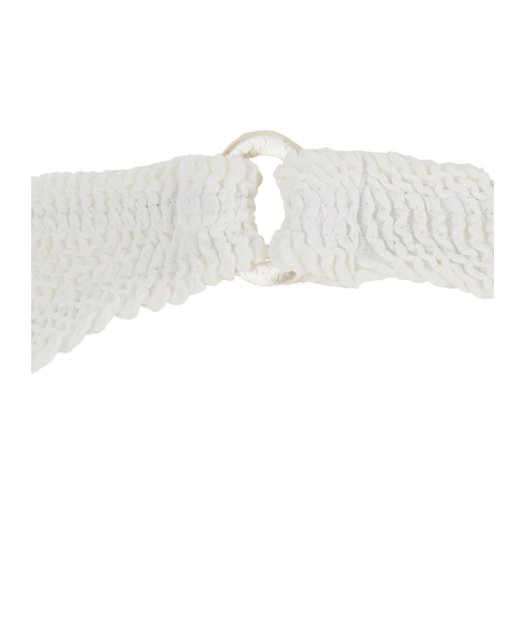 HUNZA G Белый полиамидовый купальник, фото 3