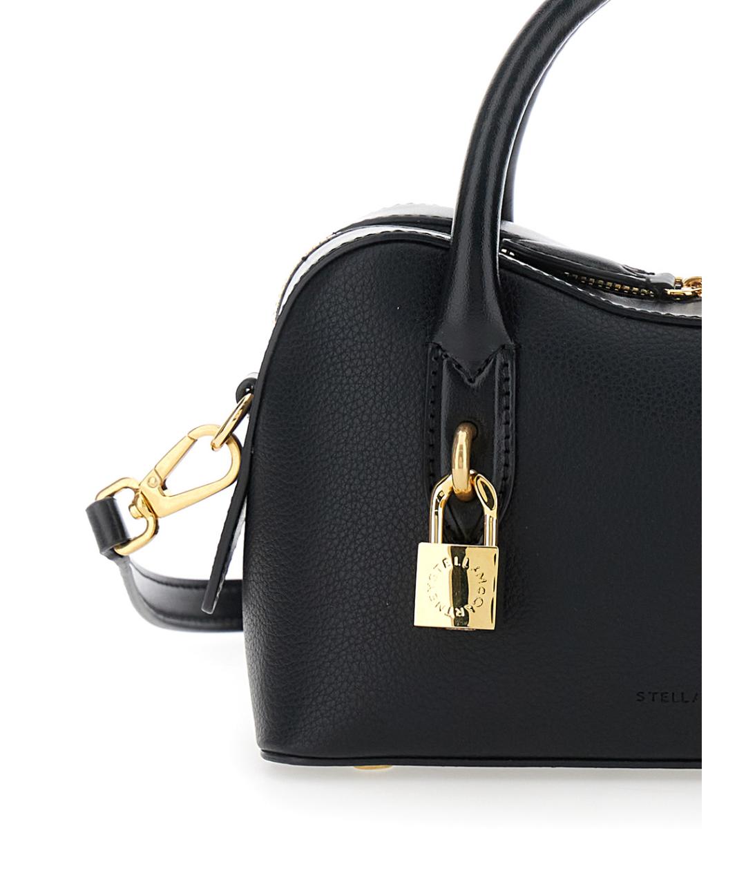 STELLA MCCARTNEY Черная сумка с короткими ручками из искусственной кожи, фото 3