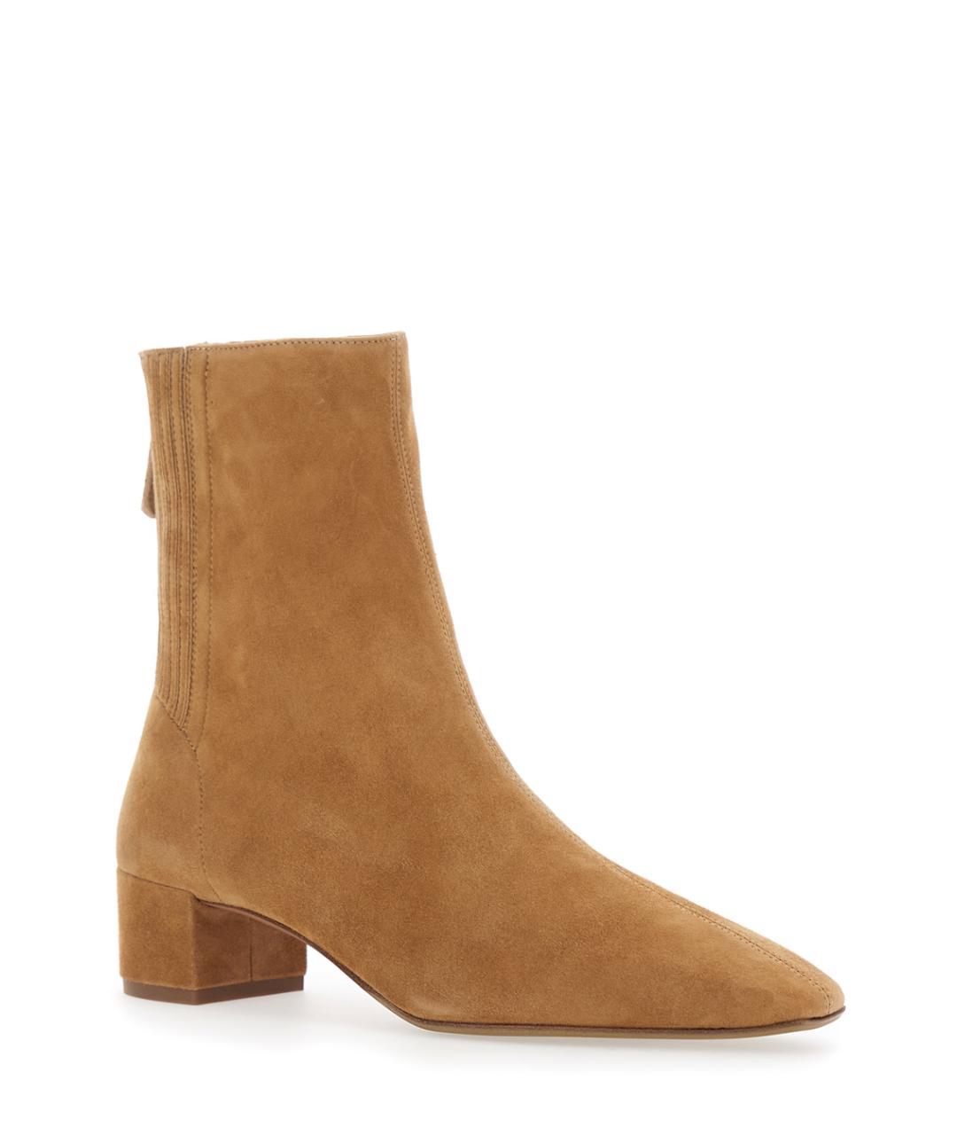 AQUAZZURA Бежевые замшевые ботильоны, фото 2