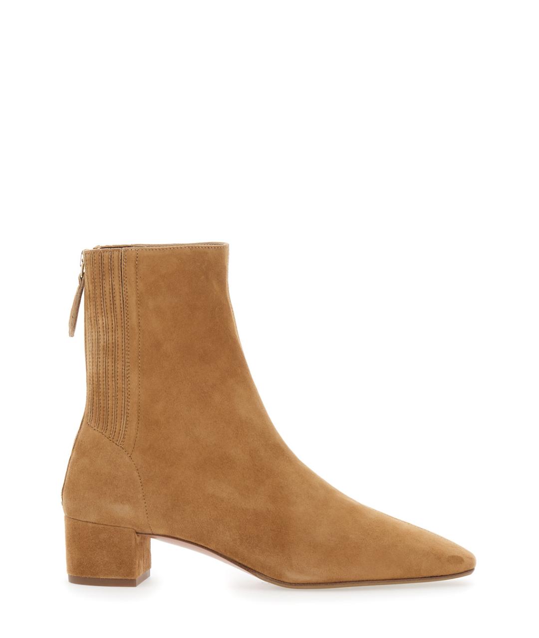 AQUAZZURA Бежевые замшевые ботильоны, фото 1