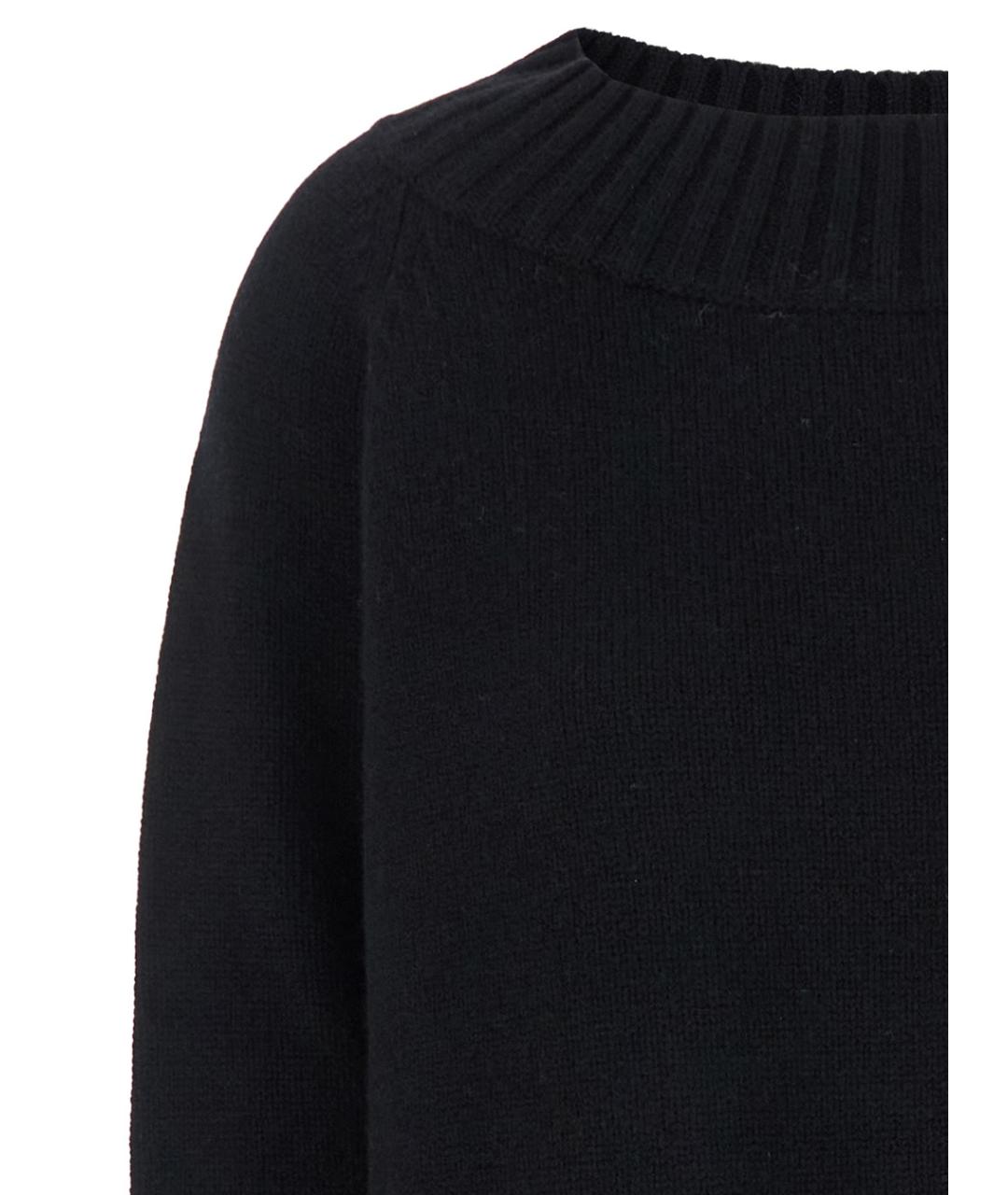 MAX MARA Черный шерстяной джемпер / свитер, фото 3