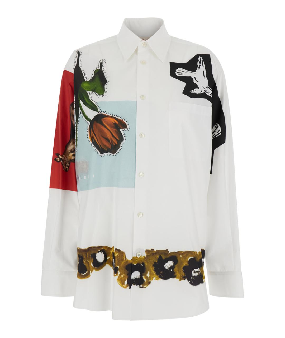 MARNI Мульти хлопковая рубашка, фото 1