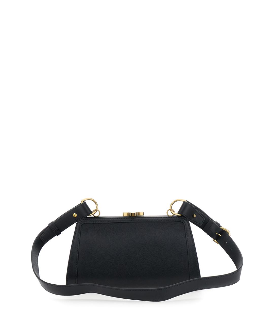 VIVIENNE WESTWOOD Черная кожаная сумка через плечо, фото 2