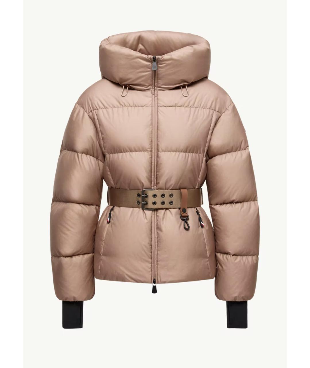 MONCLER GRENOBLE Розовый полиэстеровый пуховик, фото 1