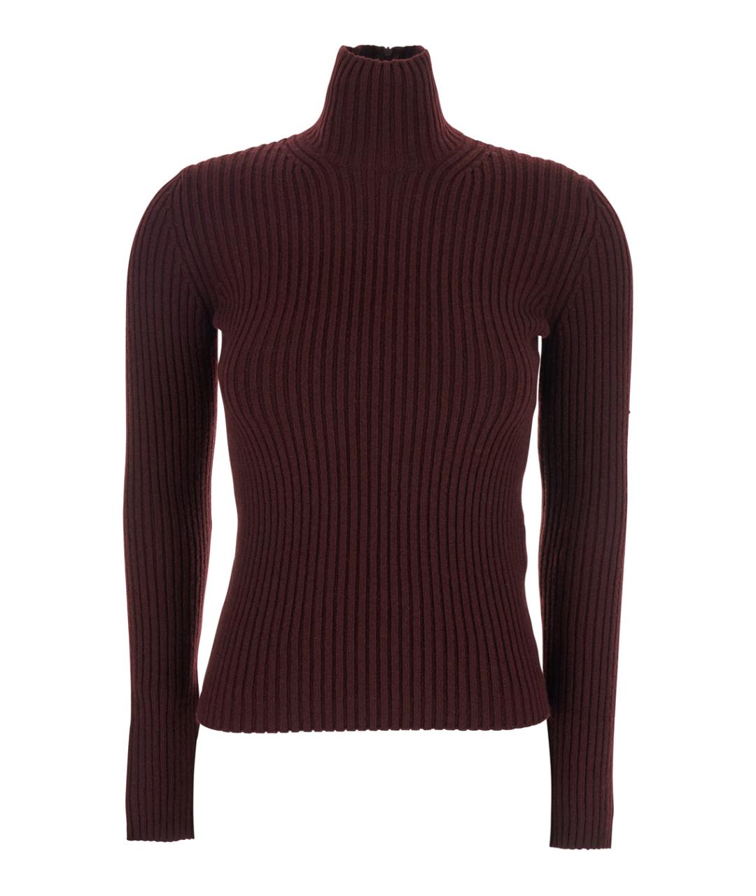 MAX MARA Бордовый шерстяной джемпер / свитер, фото 1