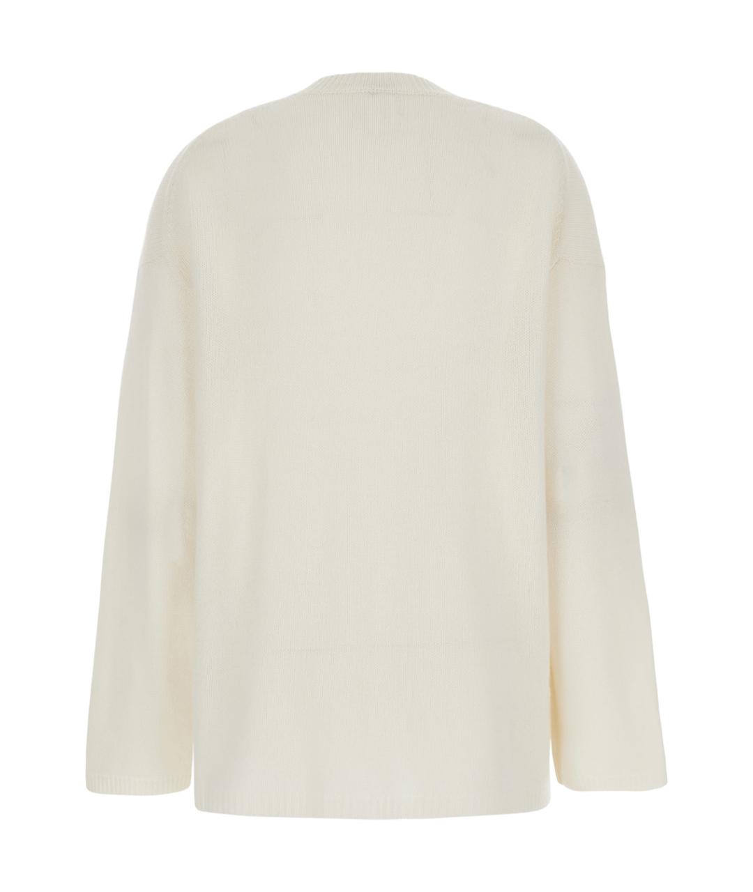 ALLUDE Белый кашемировый джемпер / свитер, фото 2