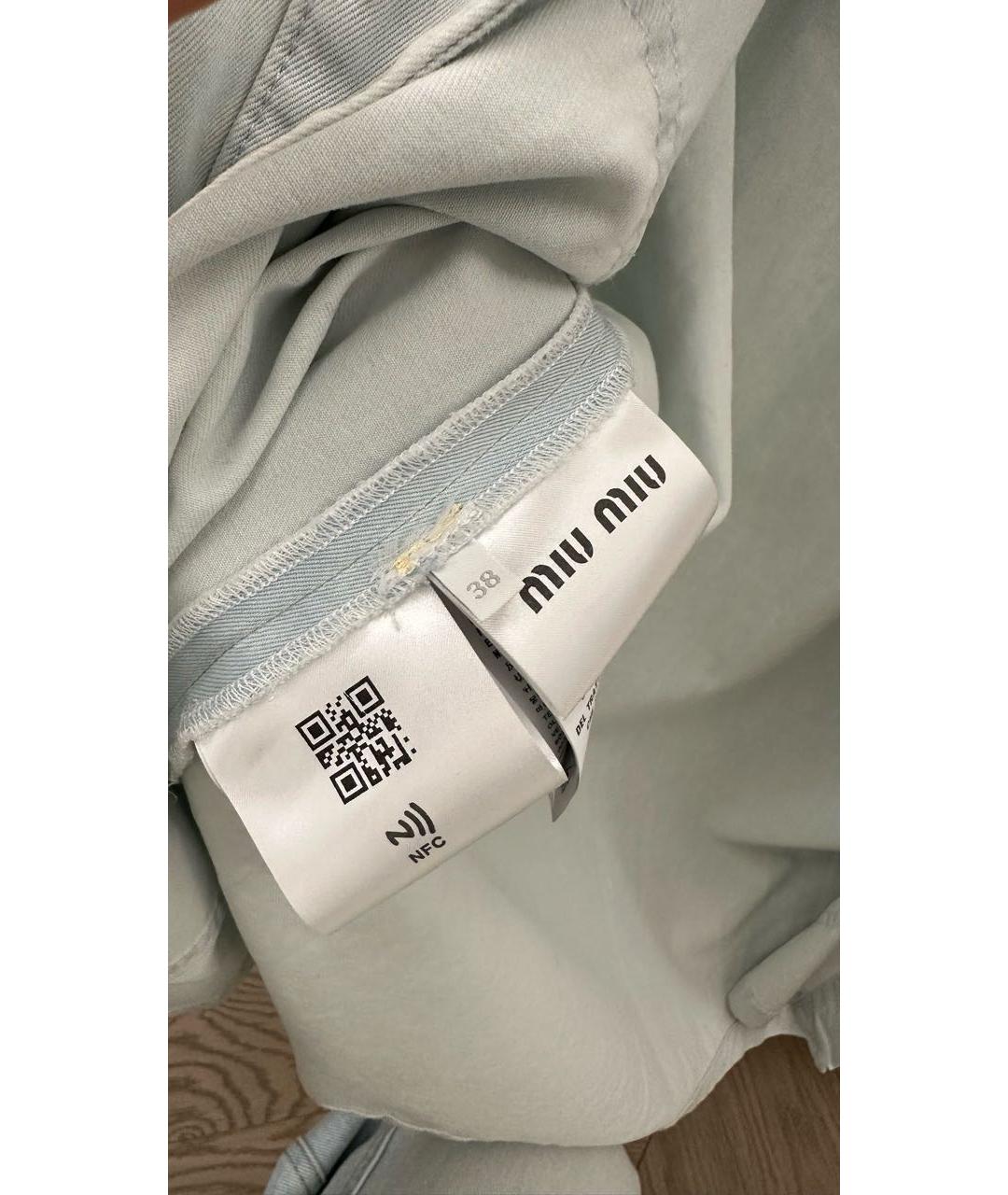 MIU MIU Голубая деним куртка, фото 4