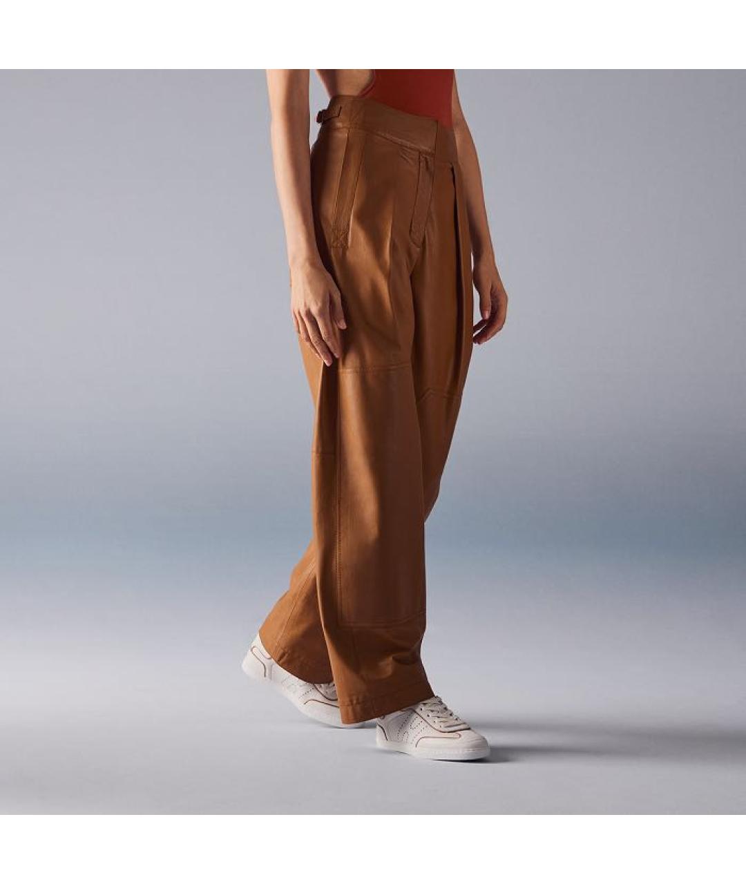 HERMES Белые кожаные кеды, фото 3