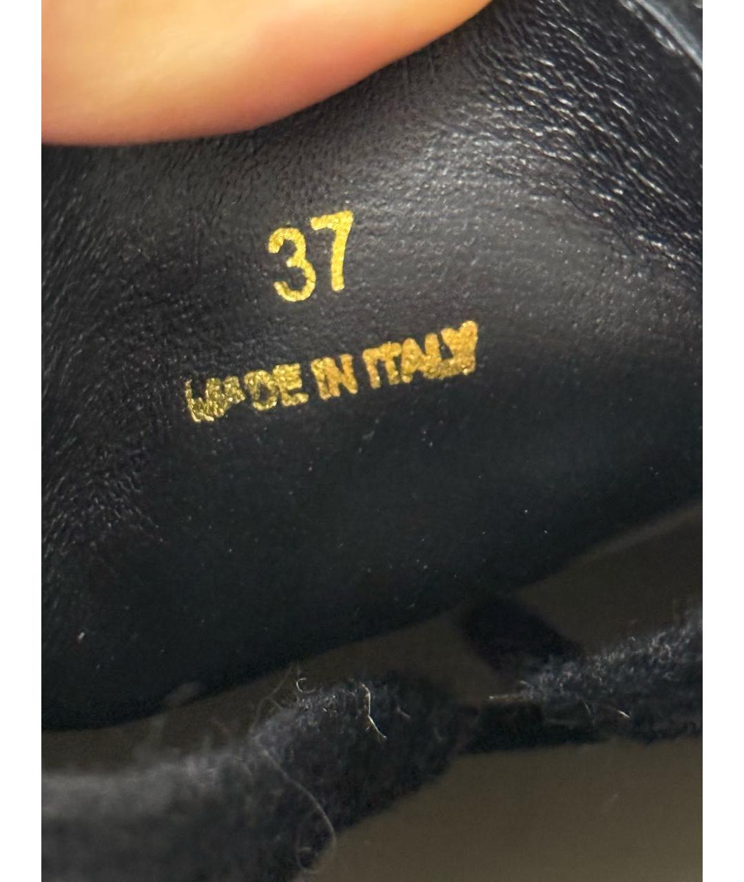 PRADA Черные кожаные брогги и оксфорды, фото 6