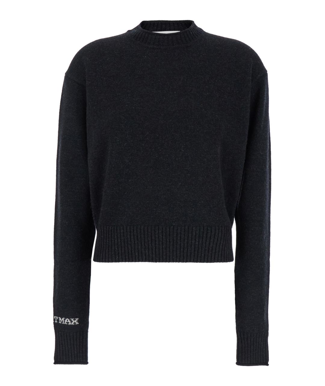 SPORTMAX Черный шерстяной джемпер / свитер, фото 1
