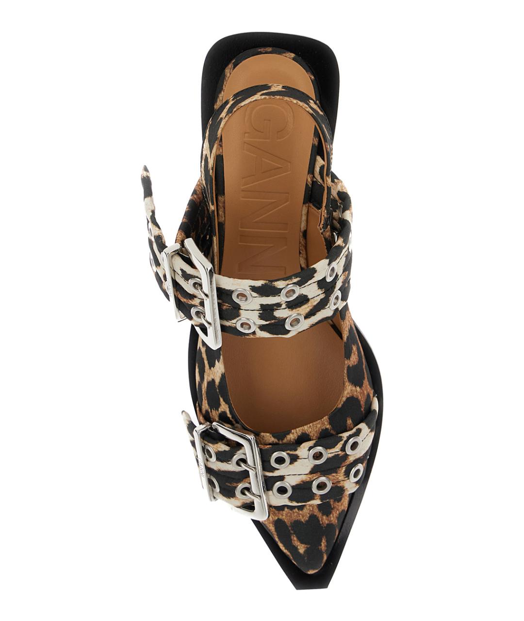 GANNI Мульти синтетические мюли, фото 4