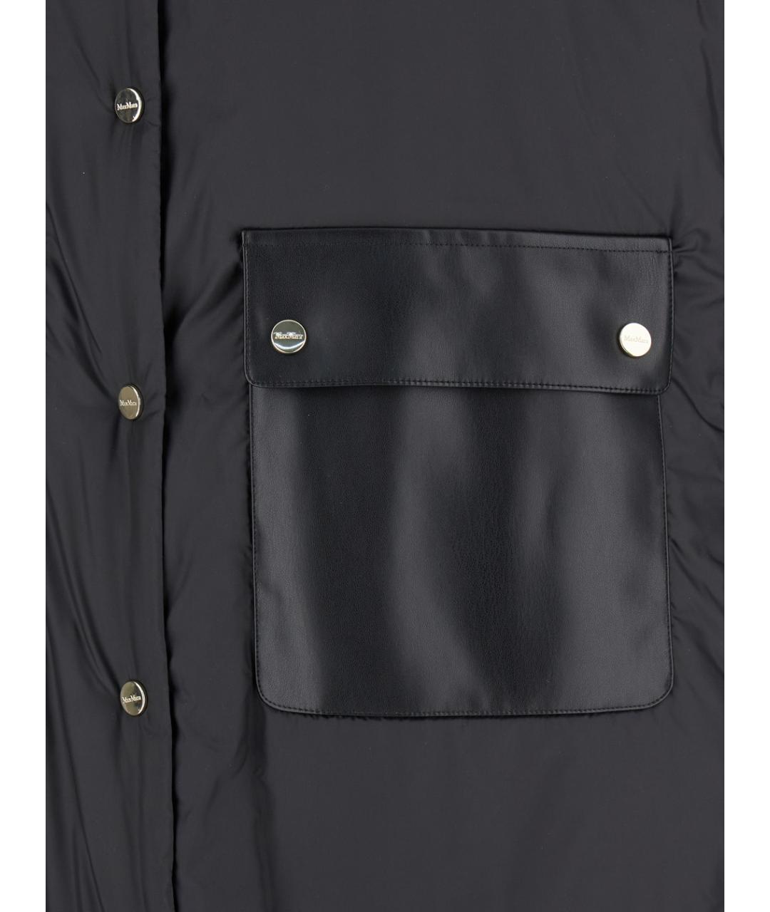 MAX MARA Черный полиэстеровый жилет, фото 3