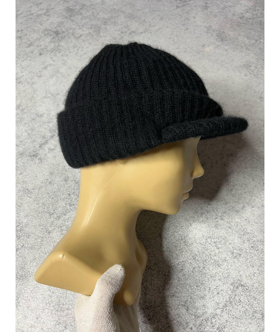 BALLY Черная кашемировая шапка, фото 7