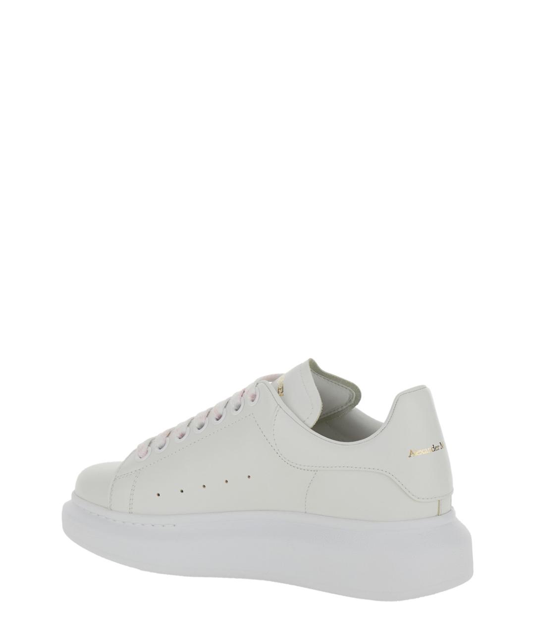 ALEXANDER MCQUEEN Белые кожаные кроссовки, фото 3