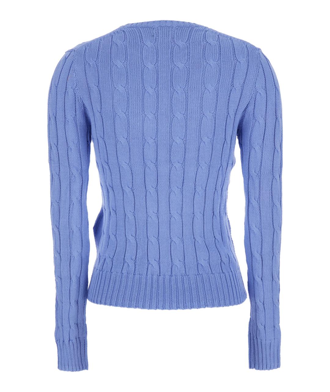 POLO RALPH LAUREN Синий хлопковый джемпер / свитер, фото 2