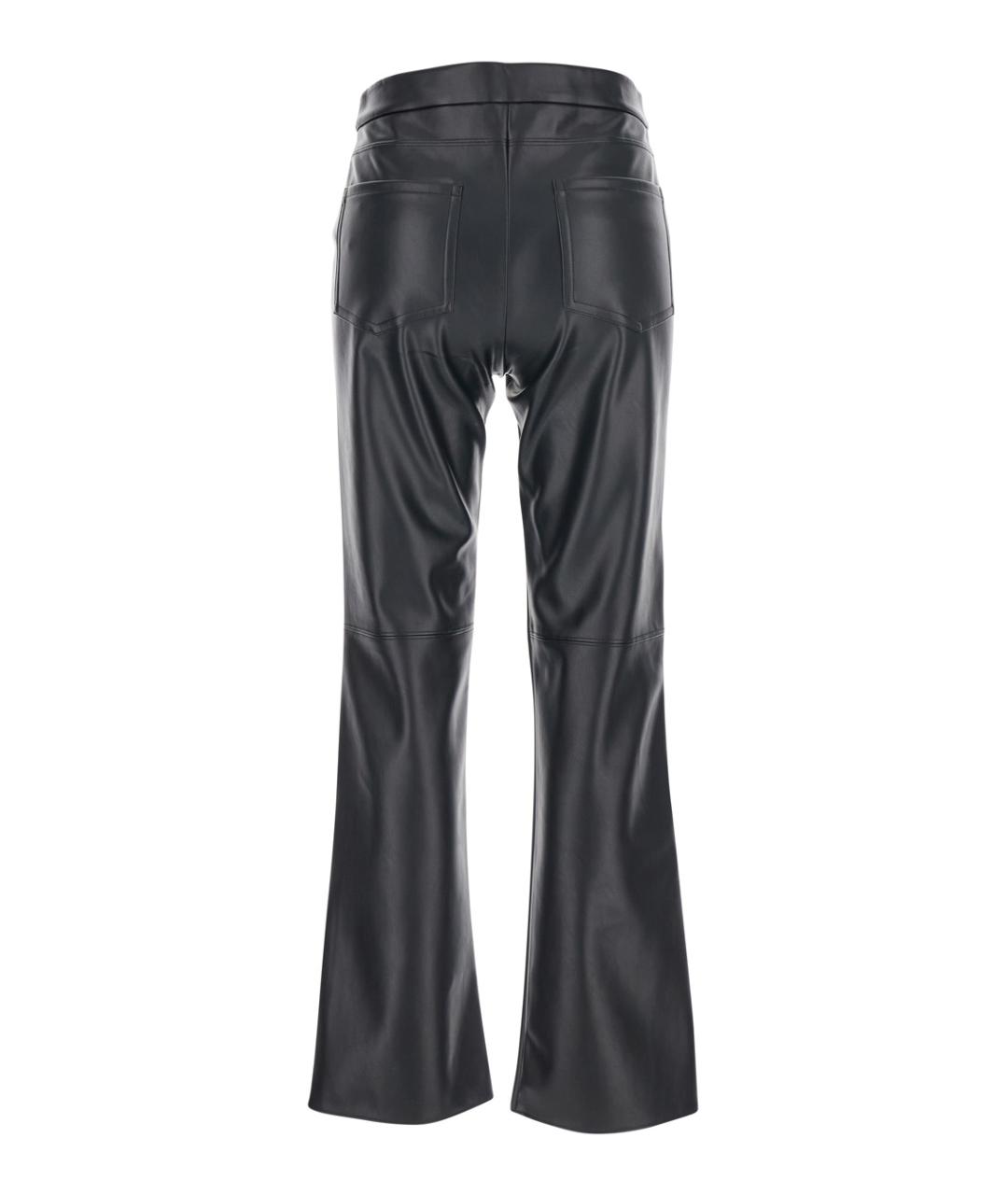 'S MAX MARA Черные полиэстеровые прямые брюки, фото 2