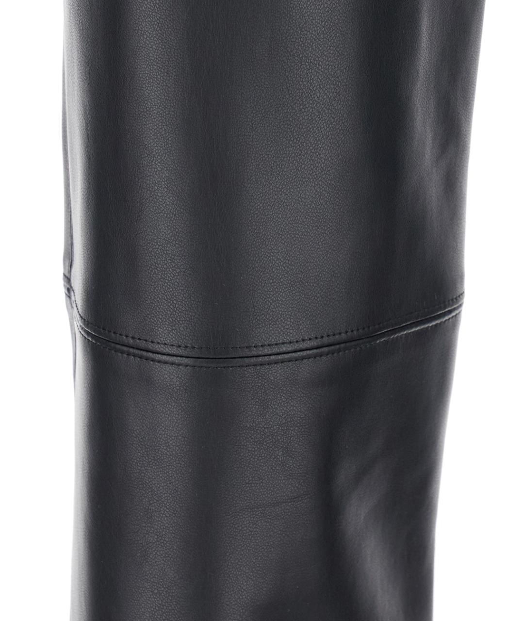 'S MAX MARA Черные полиэстеровые прямые брюки, фото 3