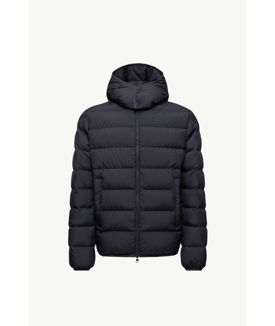 MONCLER Синяя полиэстеровая куртка, фото 6