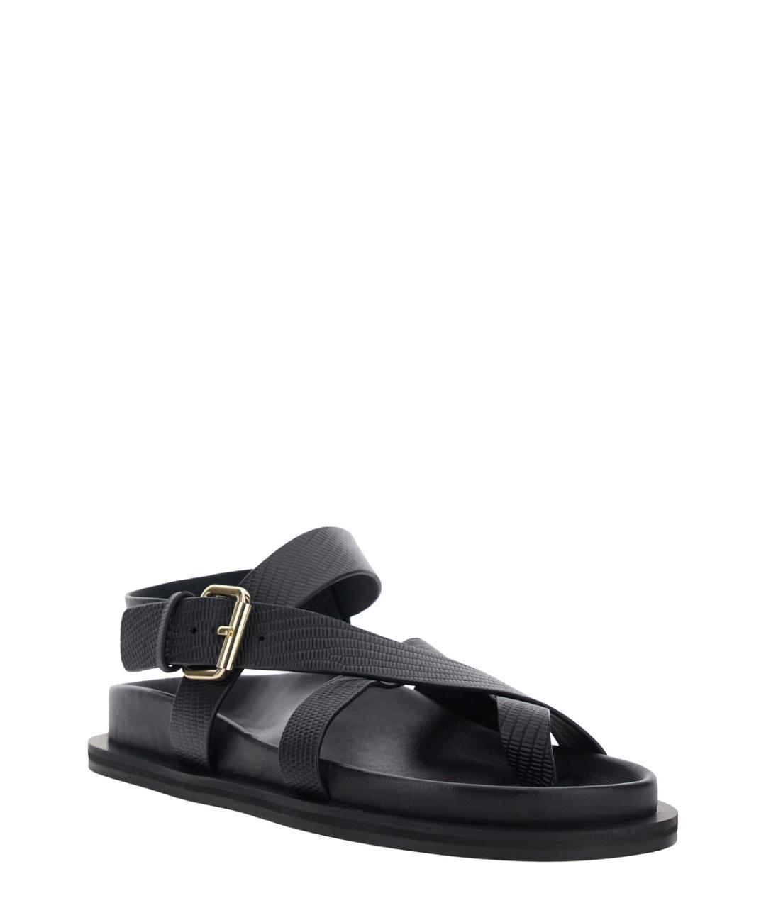 A.EMERY Черные кожаные сандалии, фото 2