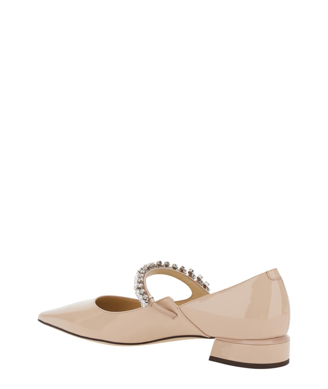 JIMMY CHOO Розовые кожаные балетки, фото 3