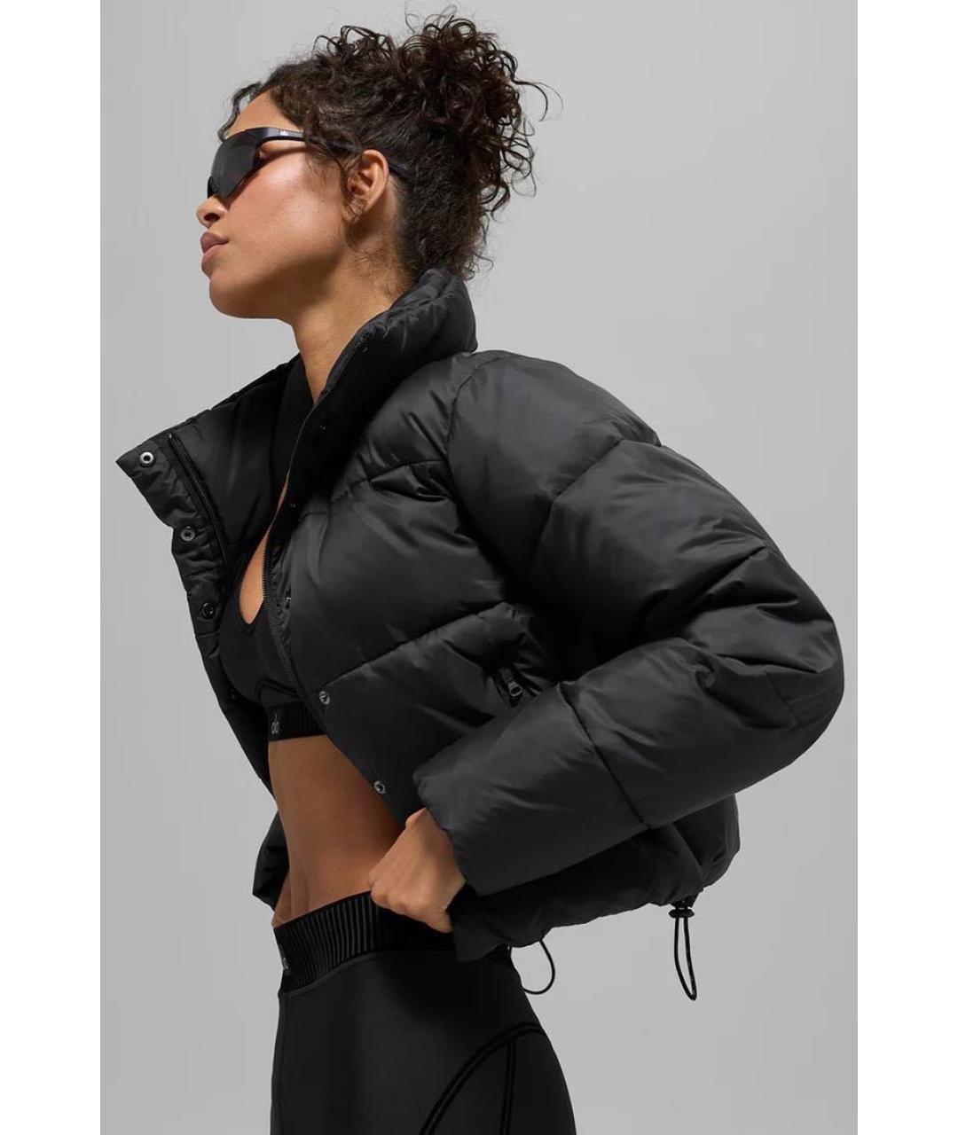 ALO YOGA Черная полиэстеровая куртка, фото 4