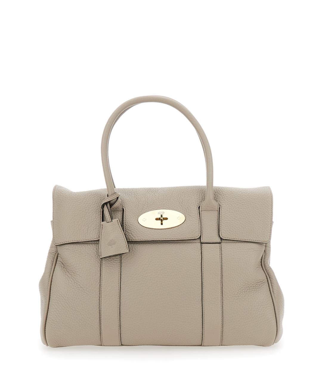 MULBERRY Бежевая кожаная сумка через плечо, фото 1