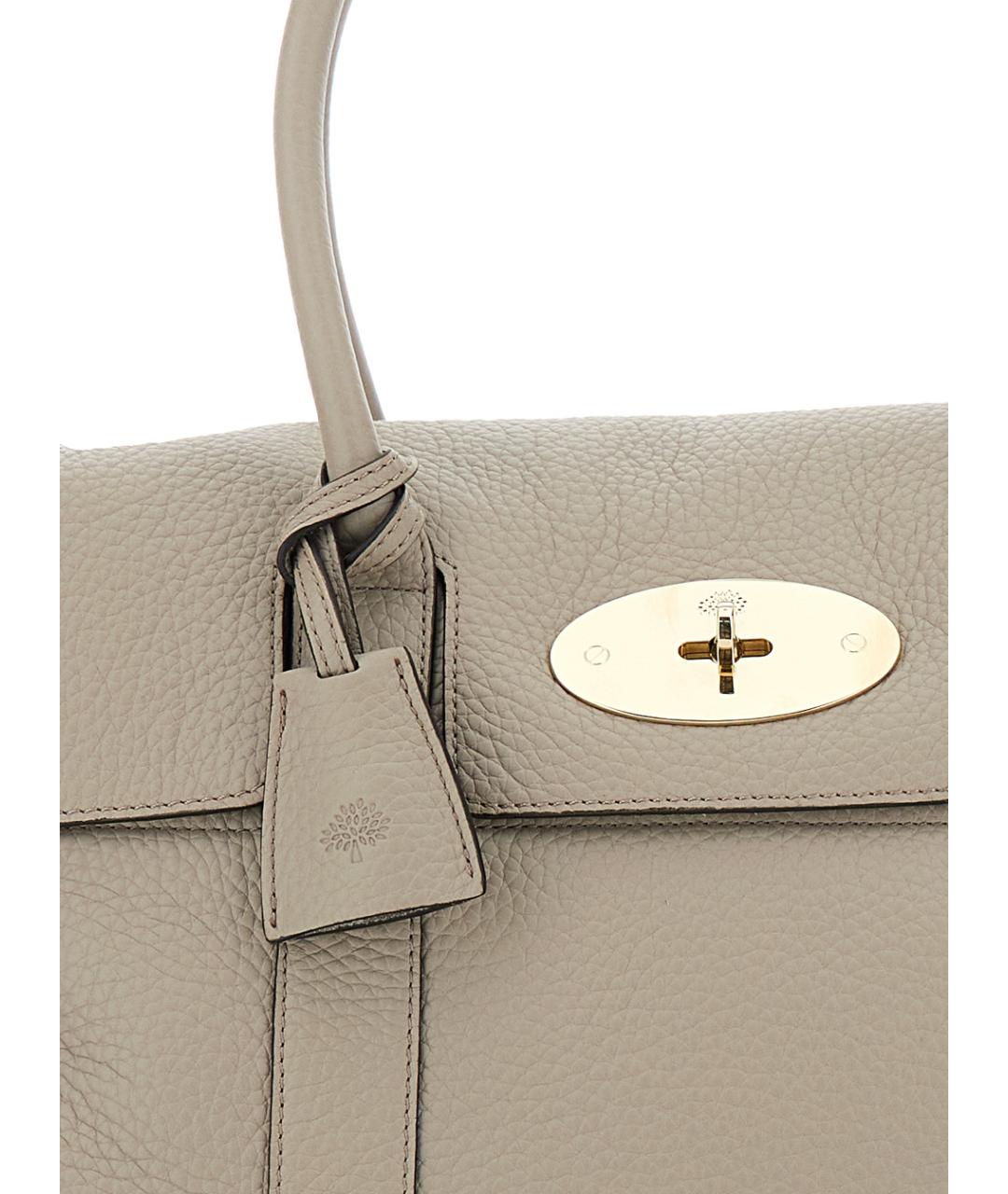 MULBERRY Бежевая кожаная сумка через плечо, фото 3