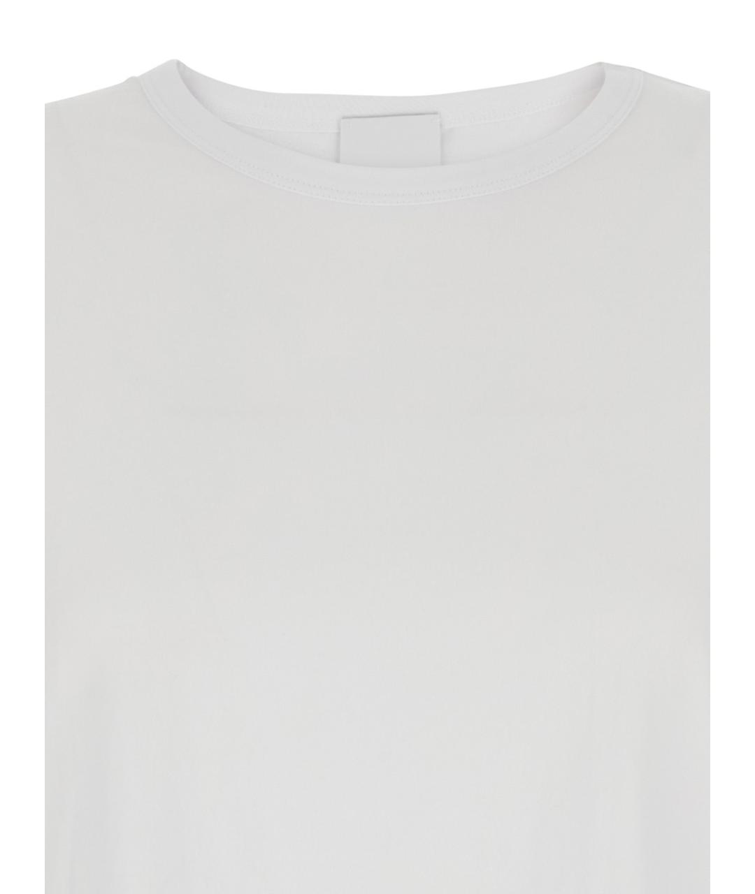 ALLUDE Белая хлопковая футболка, фото 3