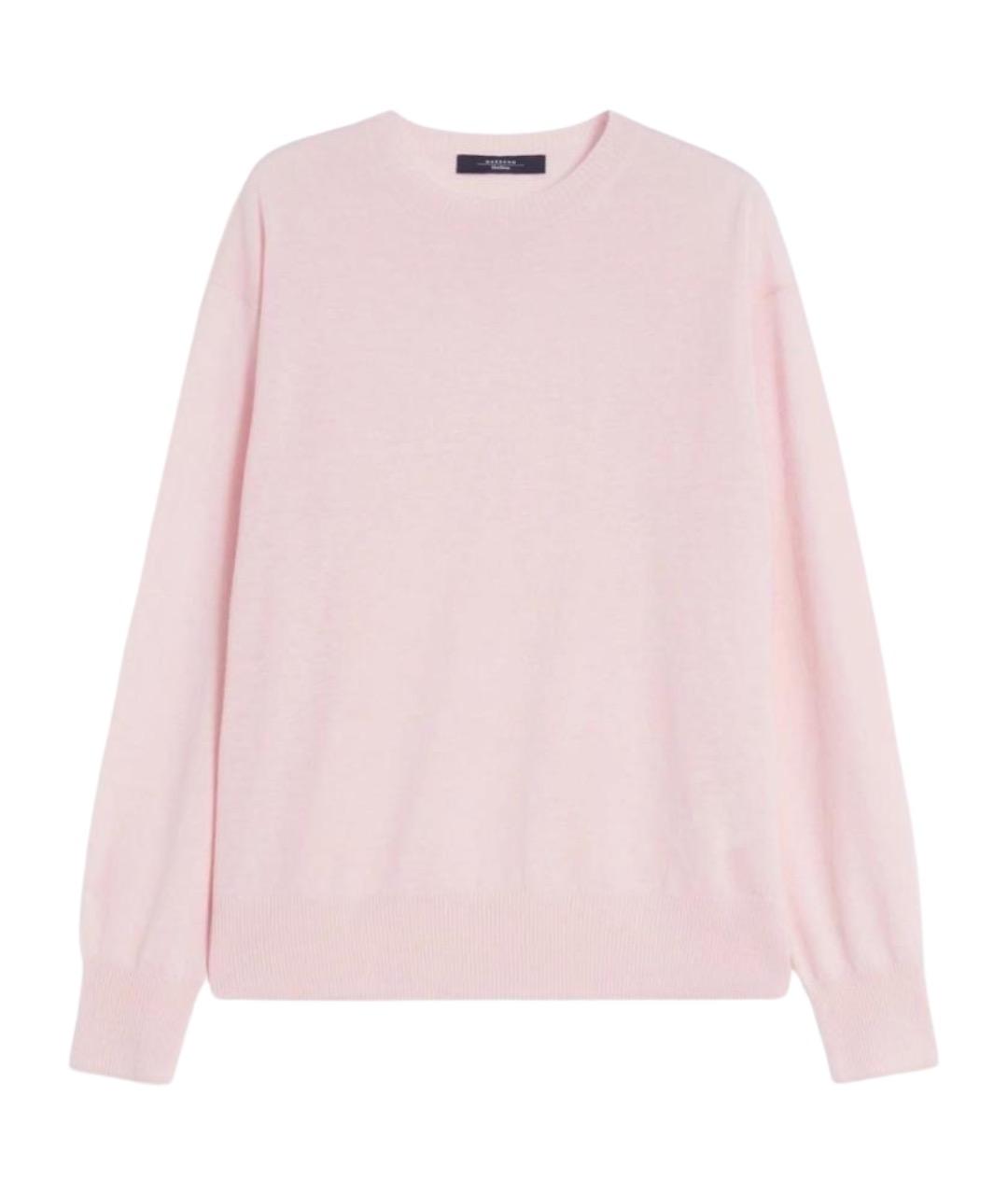 WEEKEND MAX MARA Розовый кашемировый джемпер / свитер, фото 1